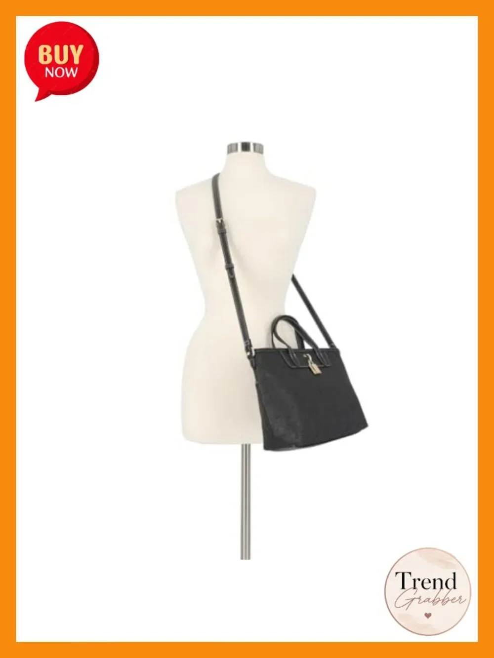 Faux Leather Satchel Handbag Crossbody Strap Top Handle Everyday Purse